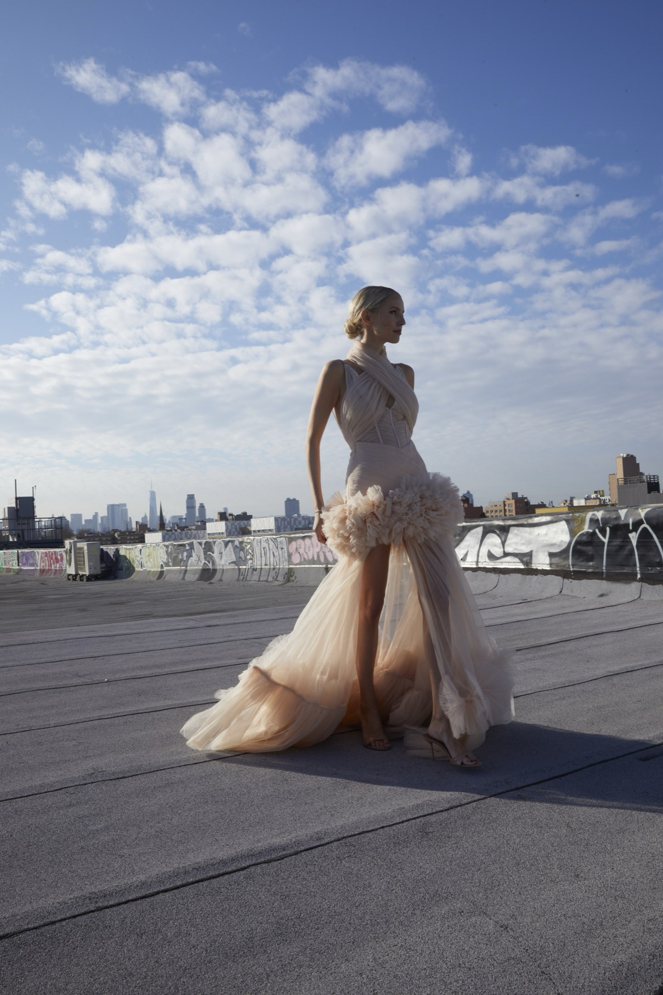 Producción editorial en rooftop de Nueva York — Ash Mateu Creative Direction